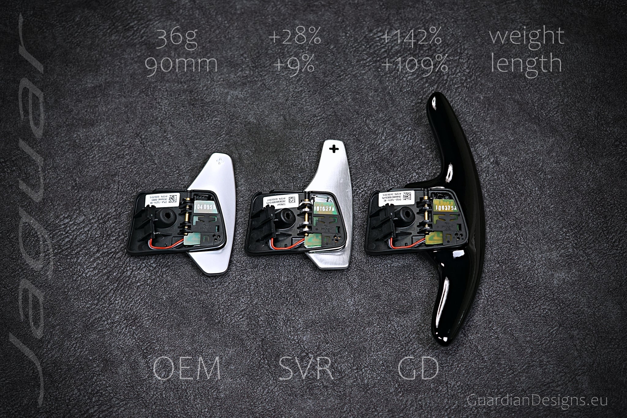Extended Shift Paddles for Jaguar and Land Rover